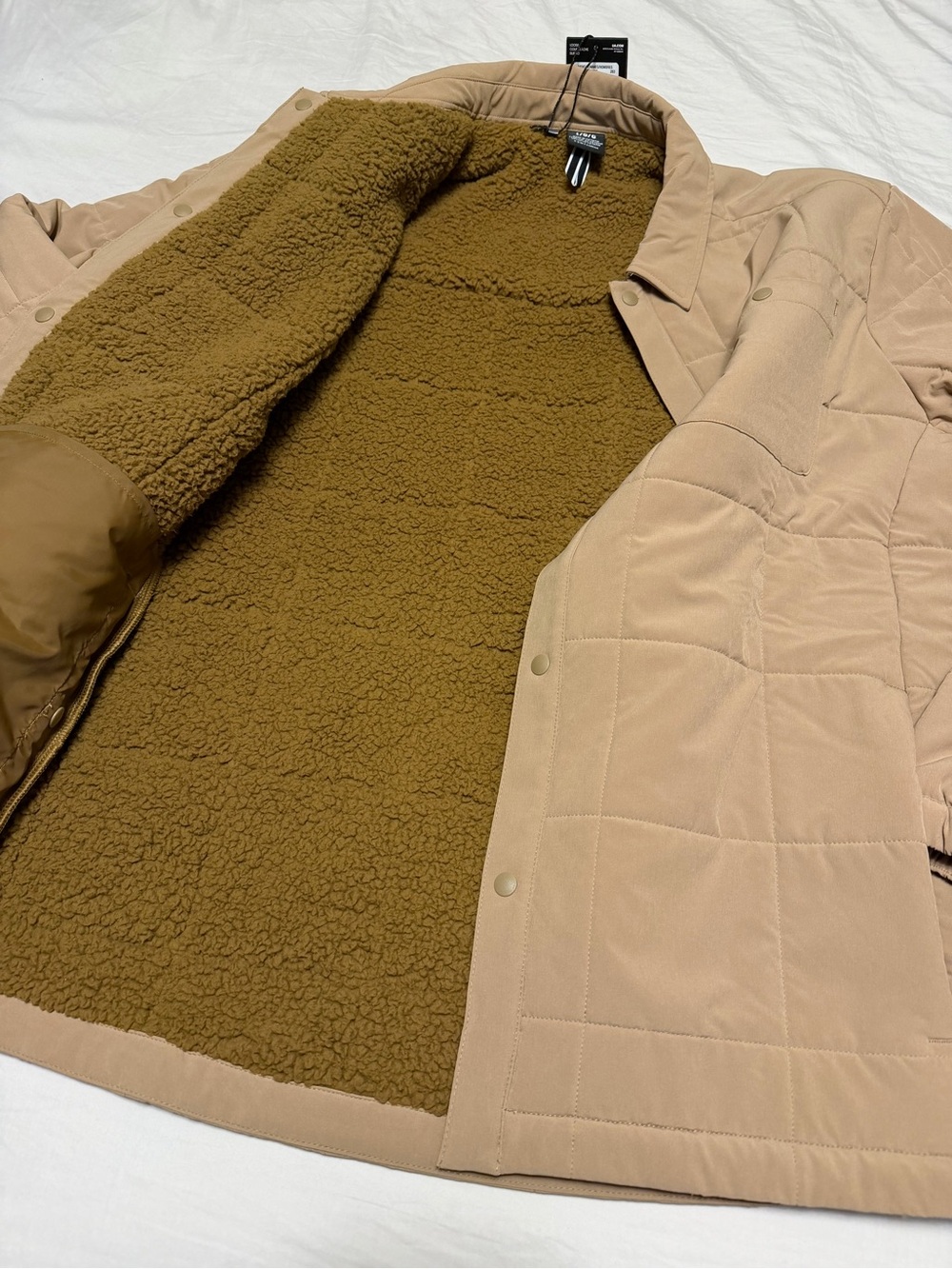Under Armour Men's Quilted Puffer Jacket in Tan - Picture 5 of 6